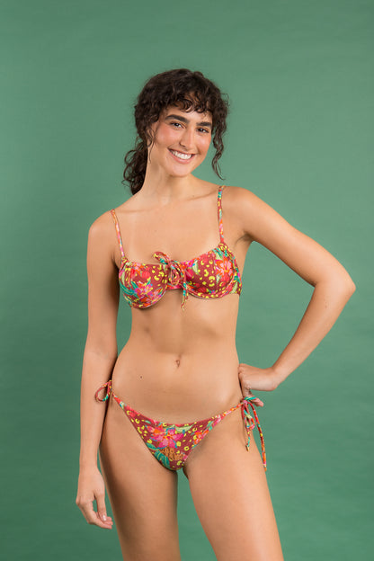 Image 10: Rio De Sol Set Set Tropics Balconet-Tie Lacinho