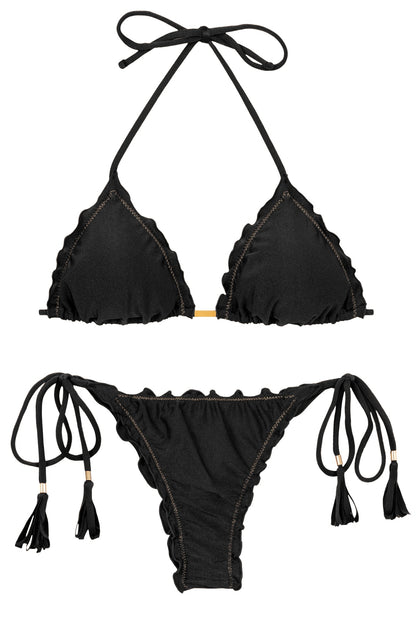 Product Front: Rio De Sol Set Set Shimmer-Black Frufru-Fio