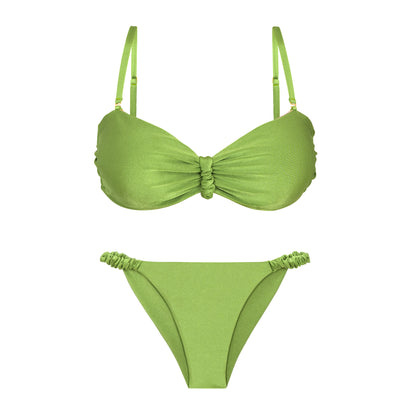 Product Front: Rio De Sol Set Set Shimmer-Botanica Bandeau-Crispy Cheeky-Crispy