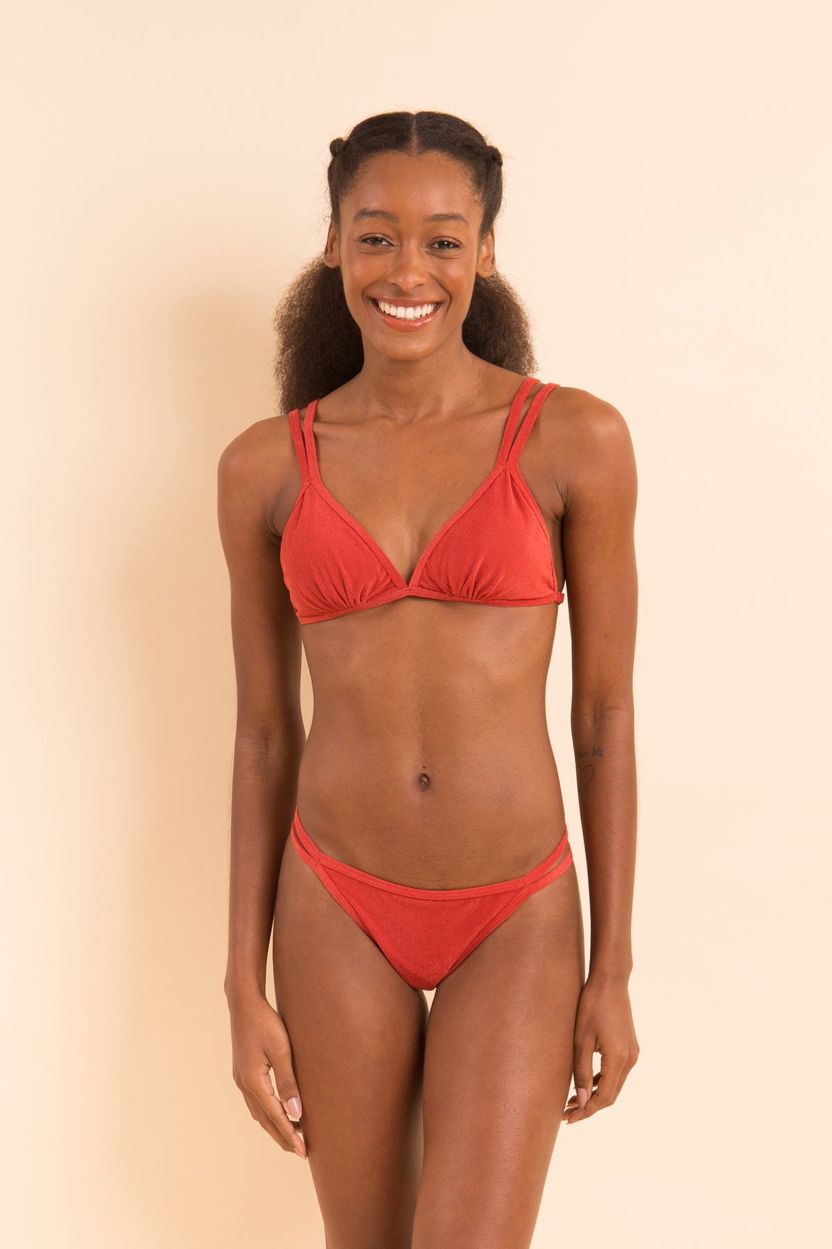 Image 10: Rio De Sol Two Piece Swimwear Set Malibu-Chili Tri-Duo Mini-Duo