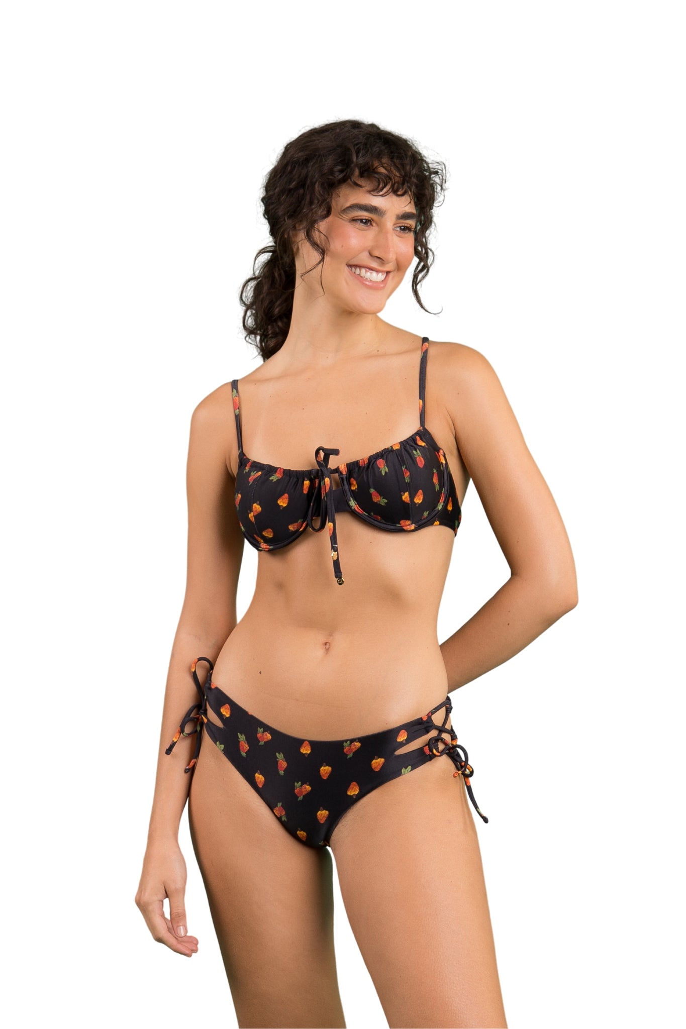 Image 04: Rio De Sol Set Set Cashew Balconet-Tie Madrid