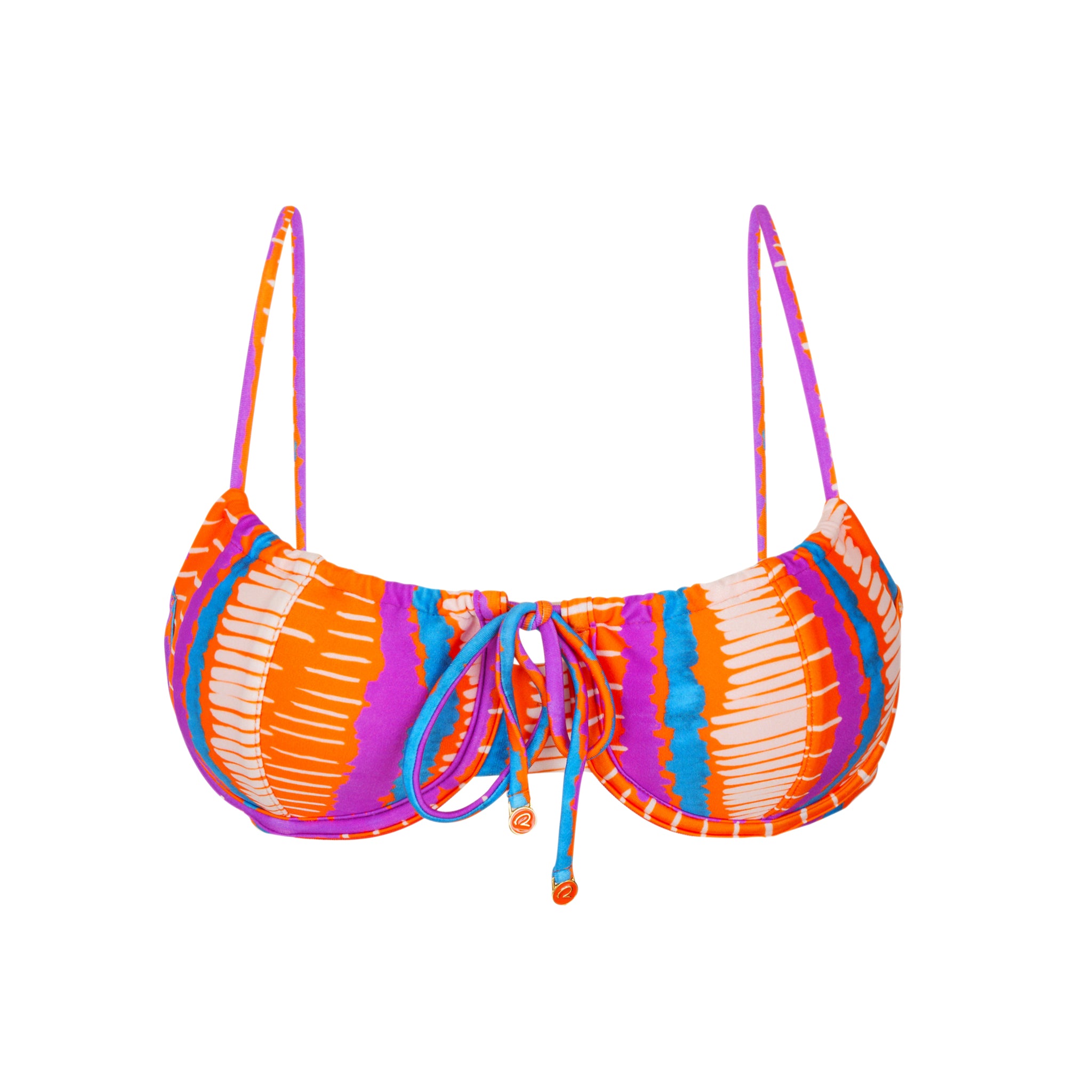 Product Front: Rio De Sol Top Top Stripes Balconet-Tie