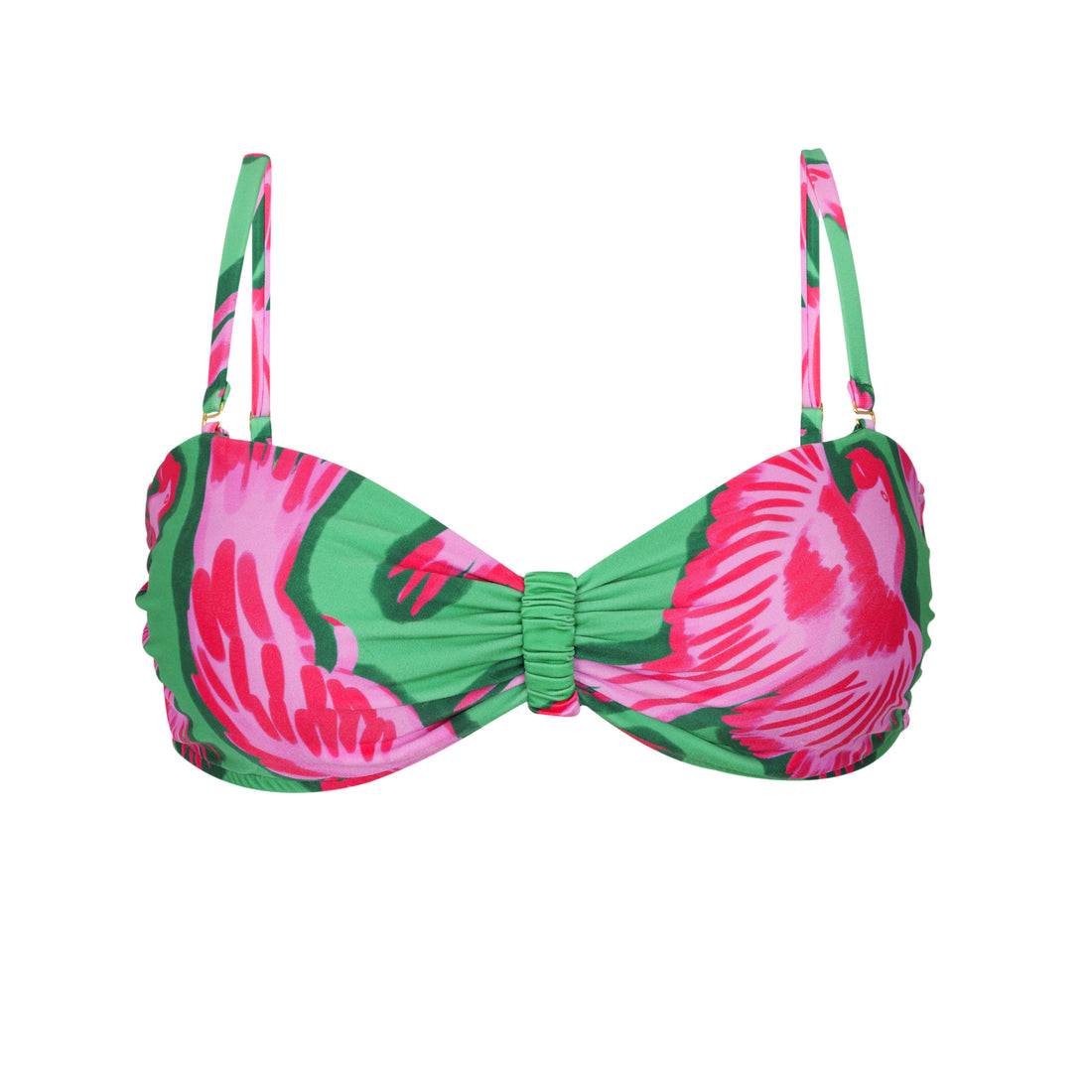 Product Front: Rio De Sol Top Top Parrots Bandeau-Crispy