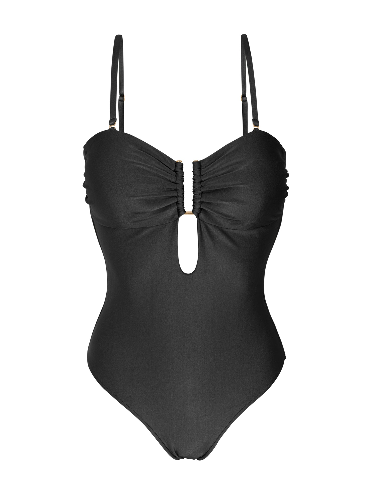 Product Front: Rio De Sol One-Piece Shimmer-Black Sara-Op