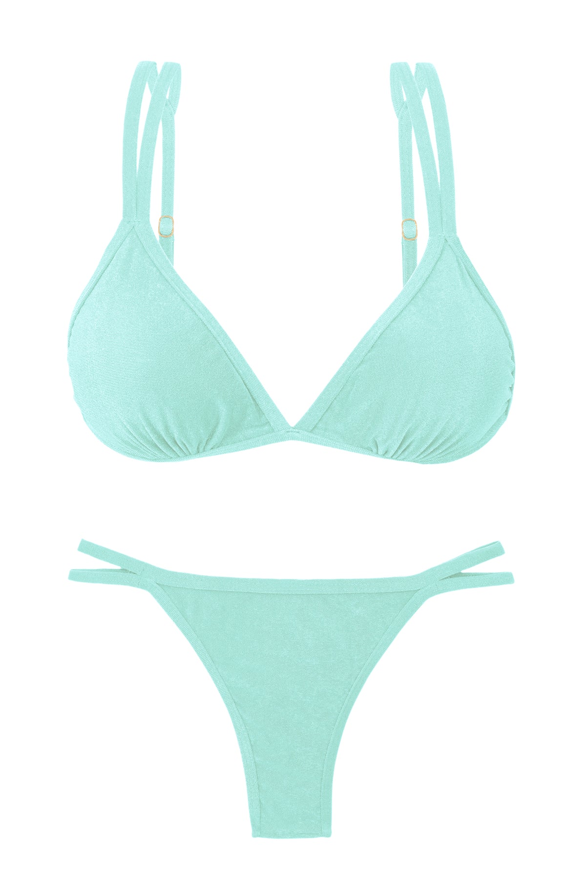 Product Front: Rio De Sol Two Piece Swimwear Set Malibu-Menta Tri-Duo Mini-Duo