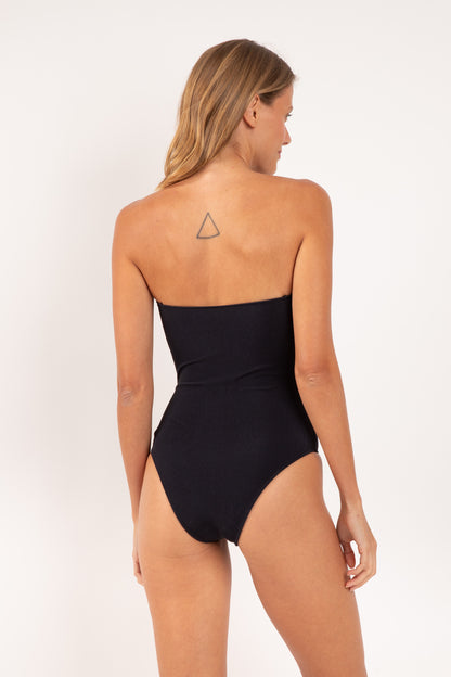 Model Back: Rio De Sol One-Piece Shimmer-Black Sara-Op