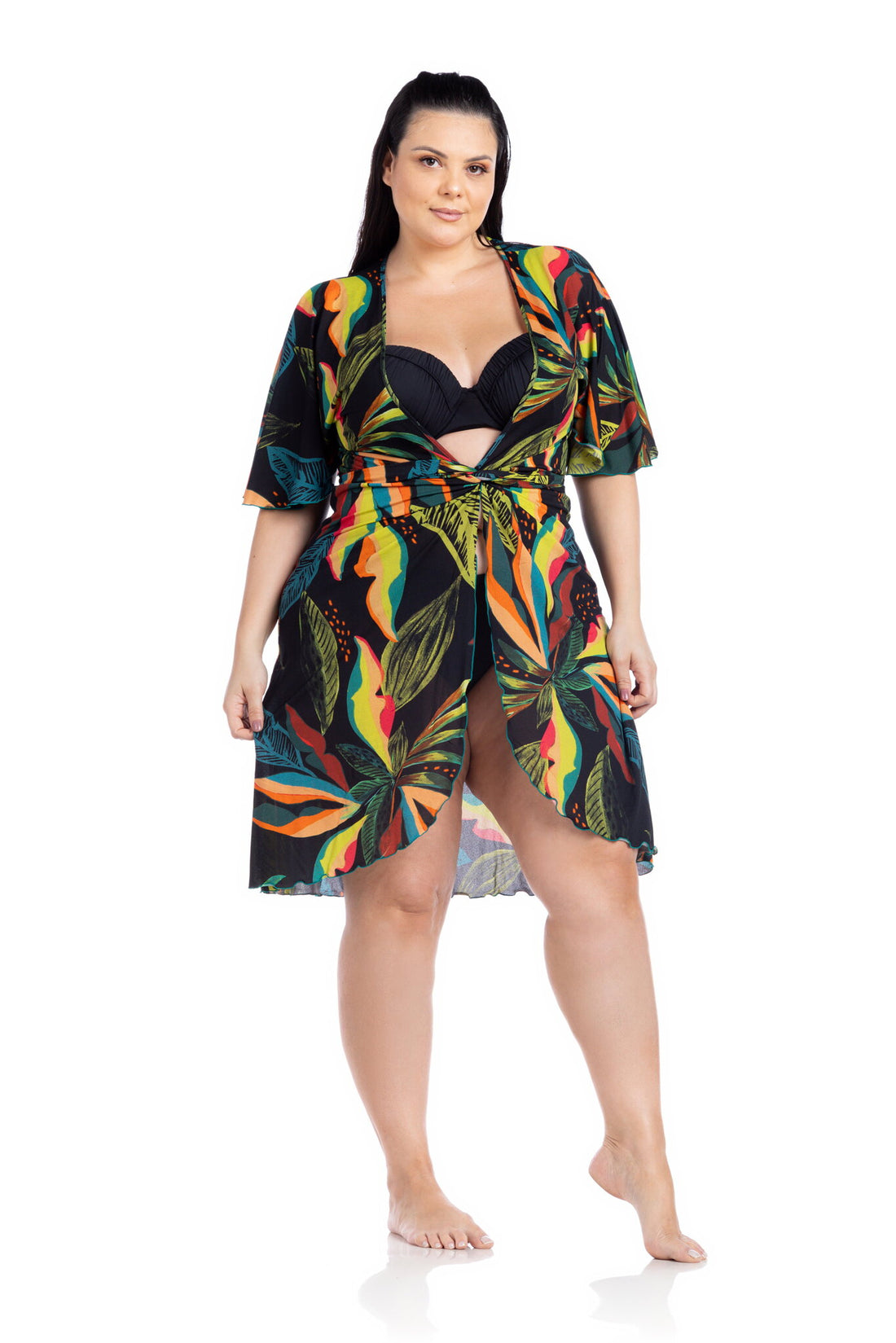 Image 02: La Playa Midi Dress Borboleta Jardins