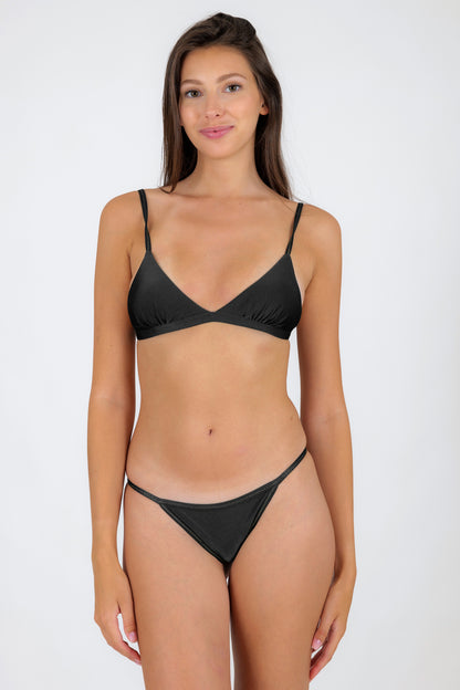 Model Front: Rio De Sol Bottom Bottom Shimmer-Black California