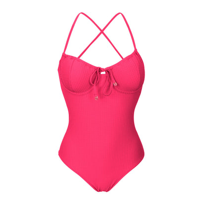 Product Front: Rio De Sol One-Piece Dots-Virtual-Pink Julia