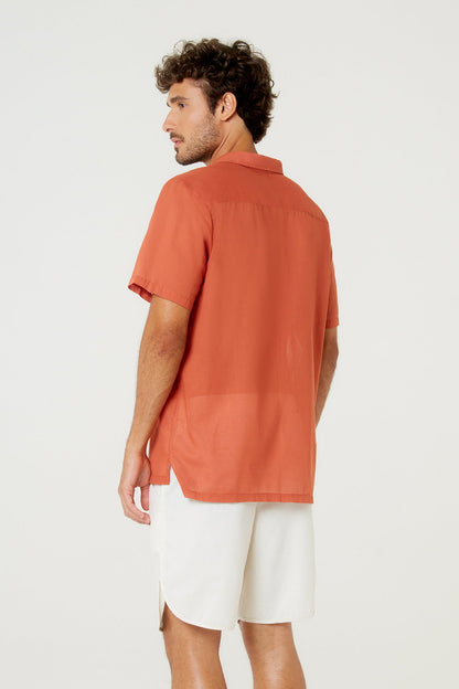 Model Back: Blueman T-Shirt For Men Camisa Free Soft Marrom