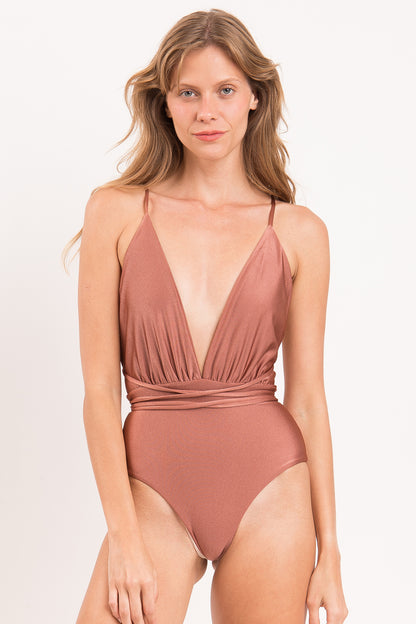 Gallery: Rio De Sol One-Piece Shimmer-Copper New Vegas