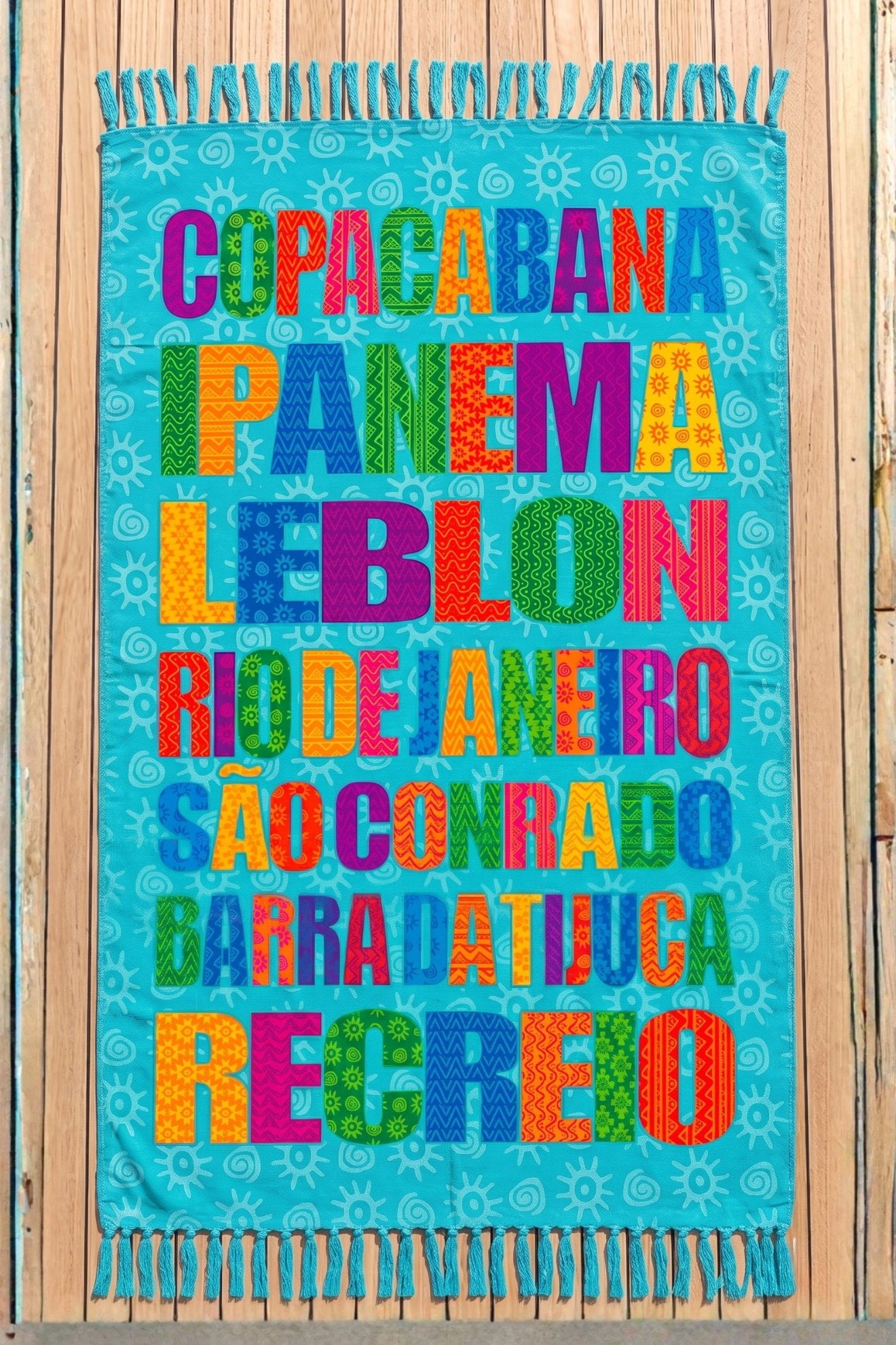 Product Front: Bali Blue Pareo Canga Praias Rio Azul