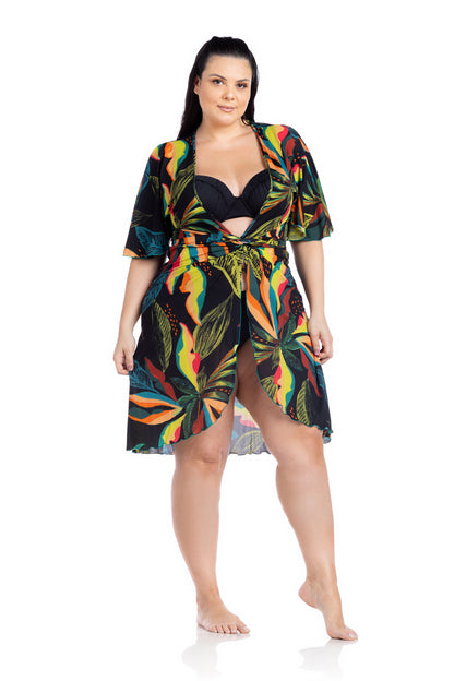 Image 02: La Playa Midi Dress Borboleta Jardins