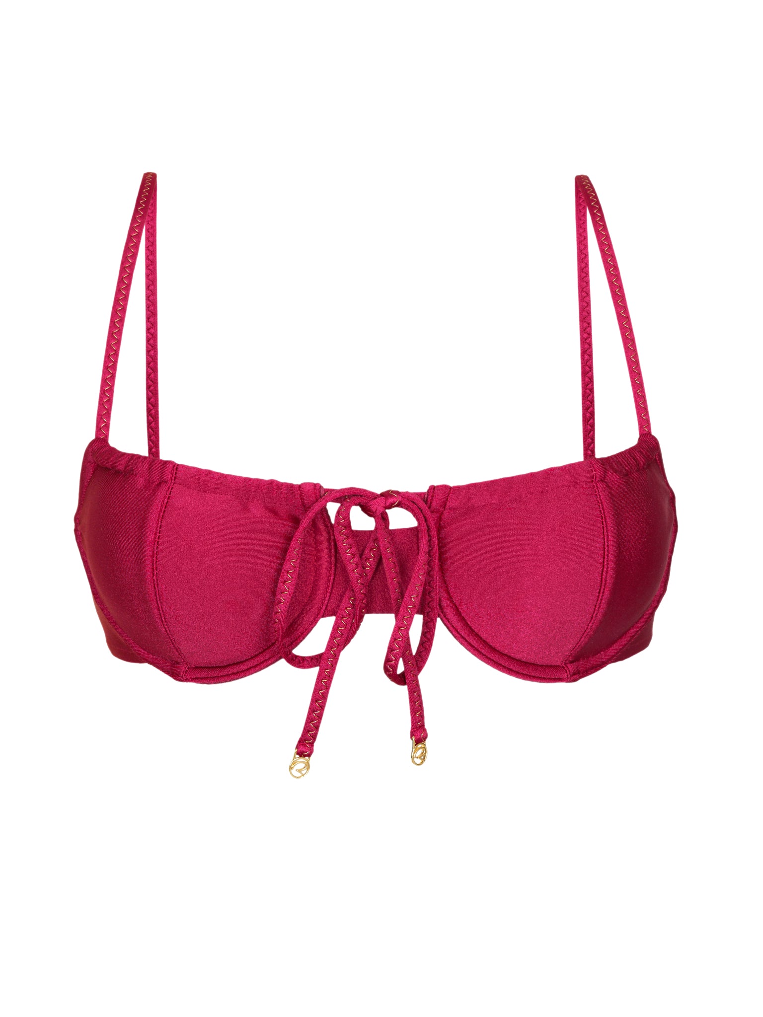 Product Front: Rio De Sol Top Top Shimmer-Desejo Balconet-Tie