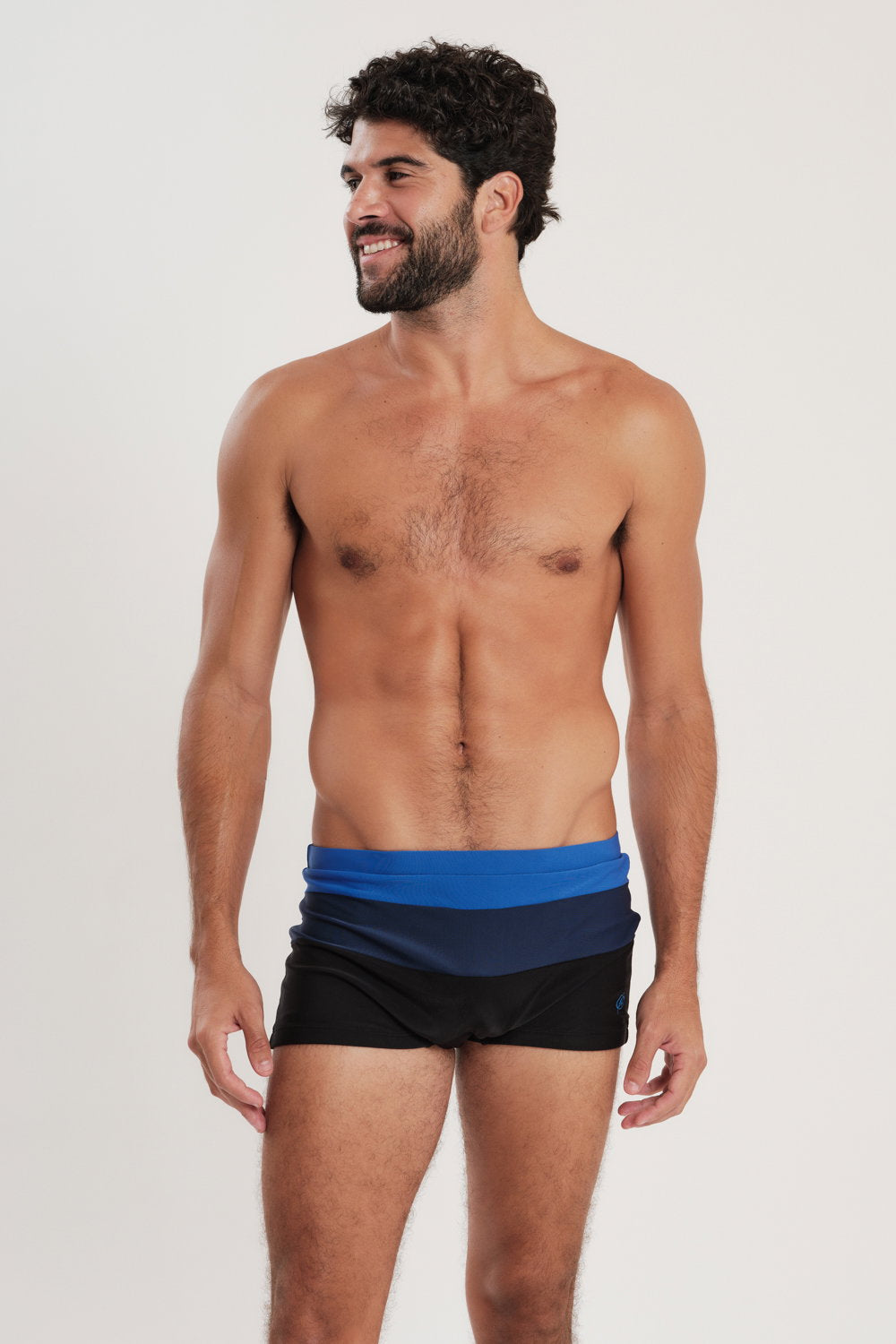 Model Front: Blueman Sunga / Boxer Sunga Army Crepusculo Bicolor Azul