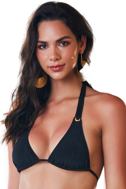 Gallery: Lua Morena Top Top Alongado Ilhos Liso Preto