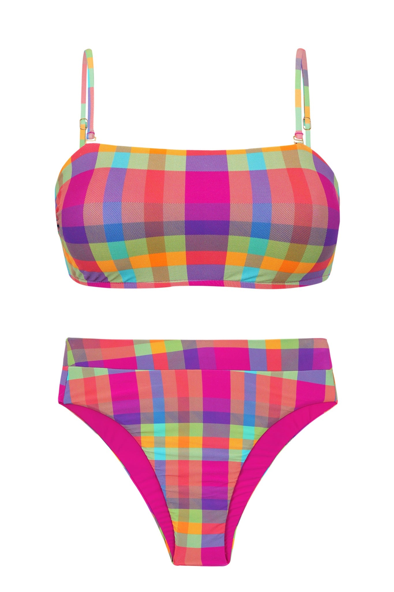 Product Front: Rio De Sol Set Set Tulip-Garden Bandeau-Reto Hotpant-Cos