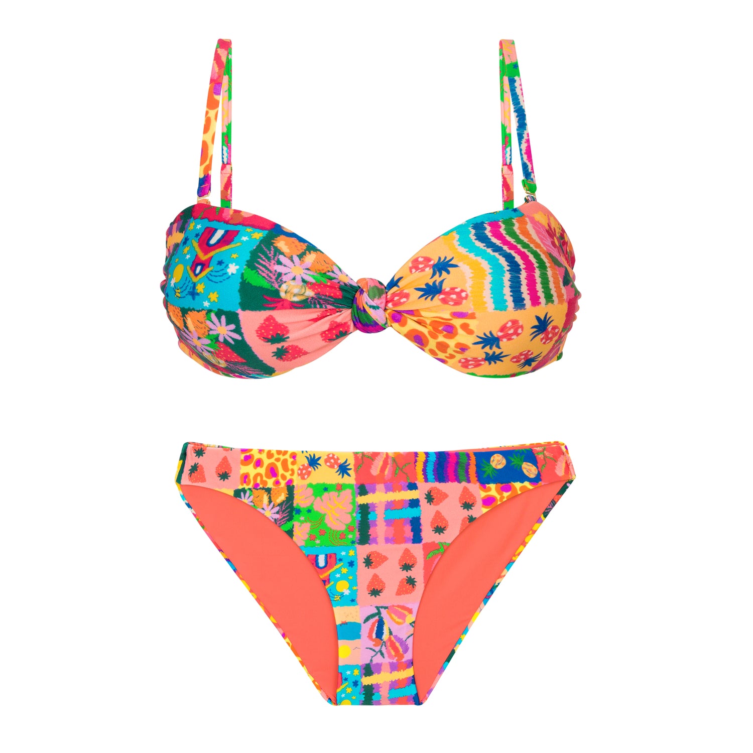 Product Front: Rio De Sol Set Set Love-Trip Bandeau-Joy Essential-Comfy