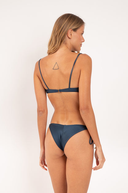 Model Back: Rio De Sol Top Top Shimmer-Shark Balconet-Tie
