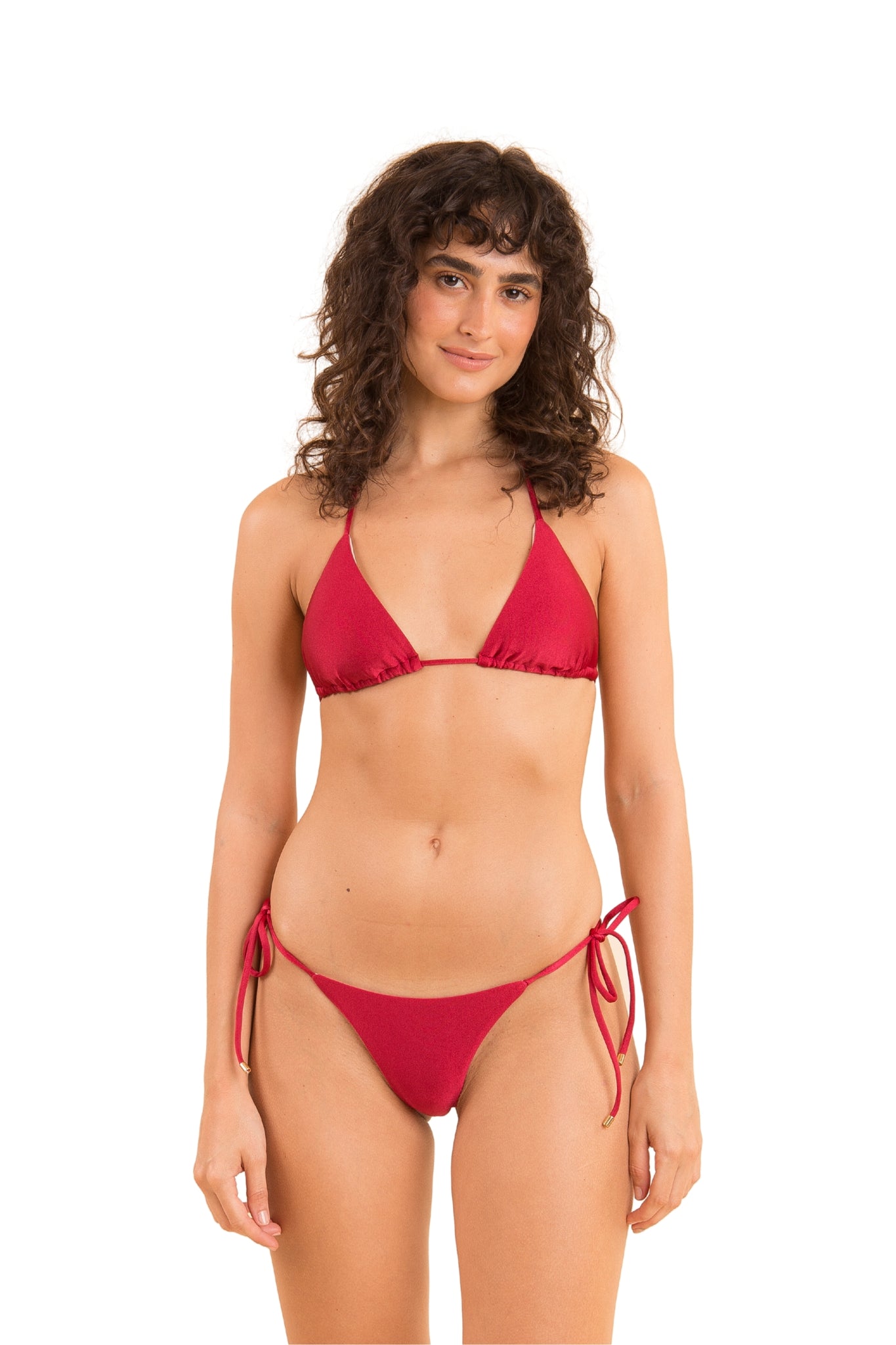 Model Front: Rio De Sol Bottom Bottom Shimmer-Divino Cheeky-Tie
