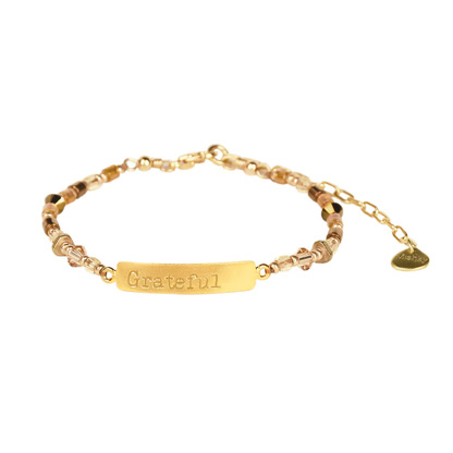 Model Front: Mishky Bracelet Grateful B-St-Xs-10931
