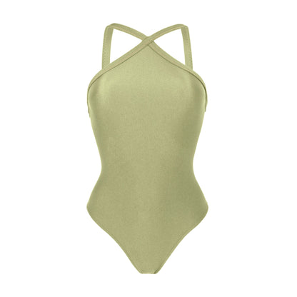Product Front: Rio De Sol One-Piece Oliva High-Neck