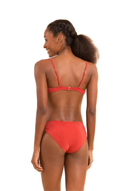 Model Back: Rio De Sol Two Piece Swimwear Set Malibu-Chili Balconet Essential-Comfy