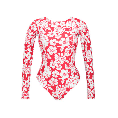 Product Front: Wednesday In Hawaii By Rio De Sol One-Piece Pua-Hibiscus Surf