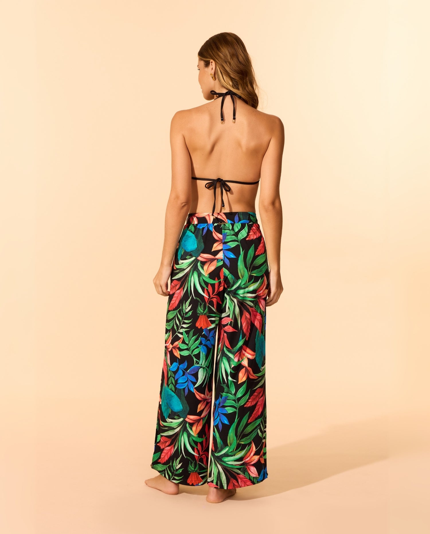 Model Back: Lua Morena Beach Trousers Luau Pantalona Crepe