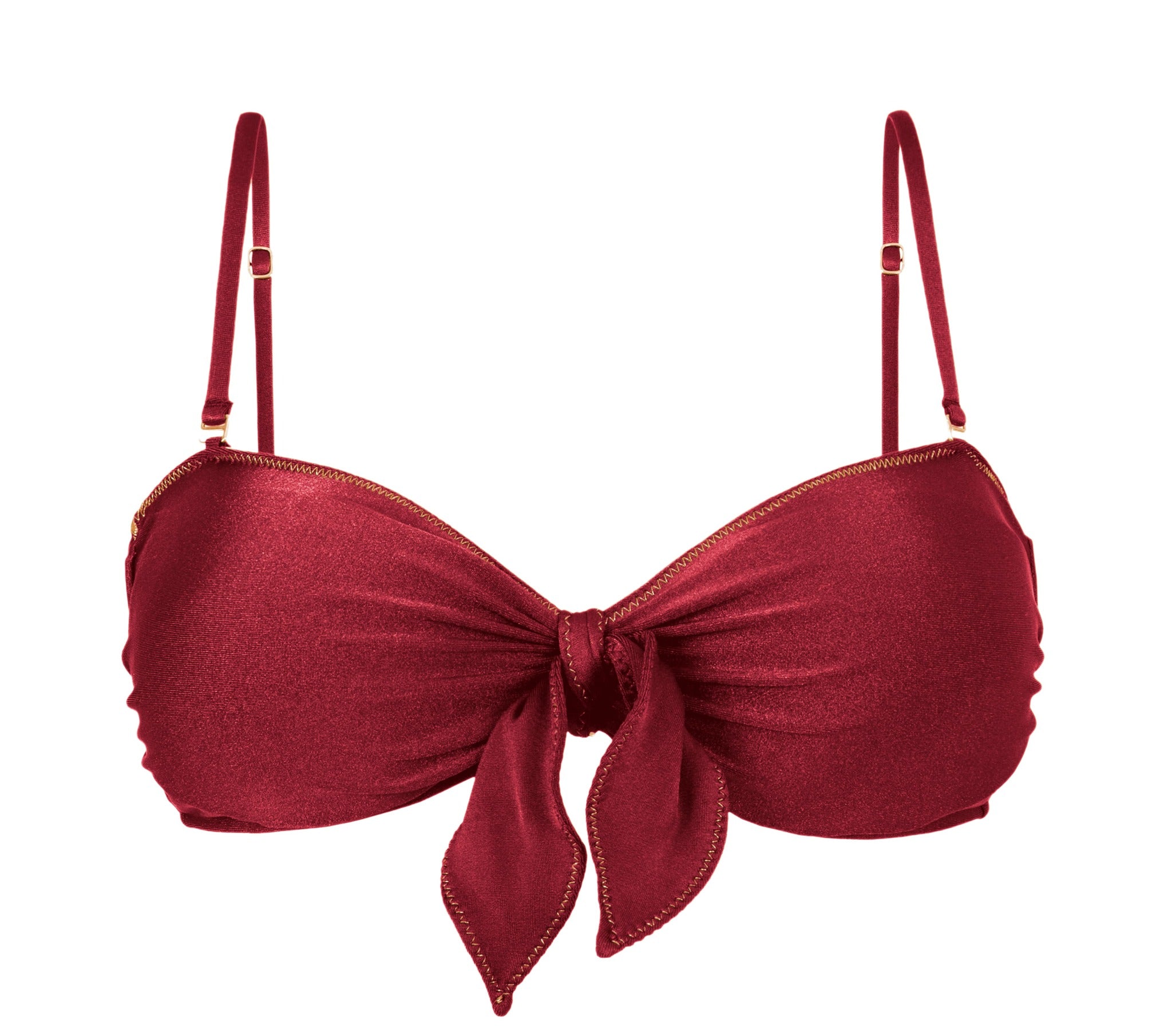 Product Front: Rio De Sol Top Top Shimmer-Divino Bandeau-Knot