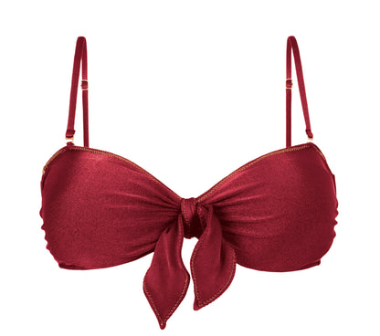 Product Front: Rio De Sol Top Top Shimmer-Divino Bandeau-Knot