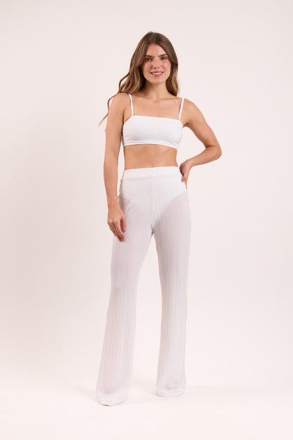 Image 08: Rio De Sol Beach Trousers Memphis-White Pants Lana