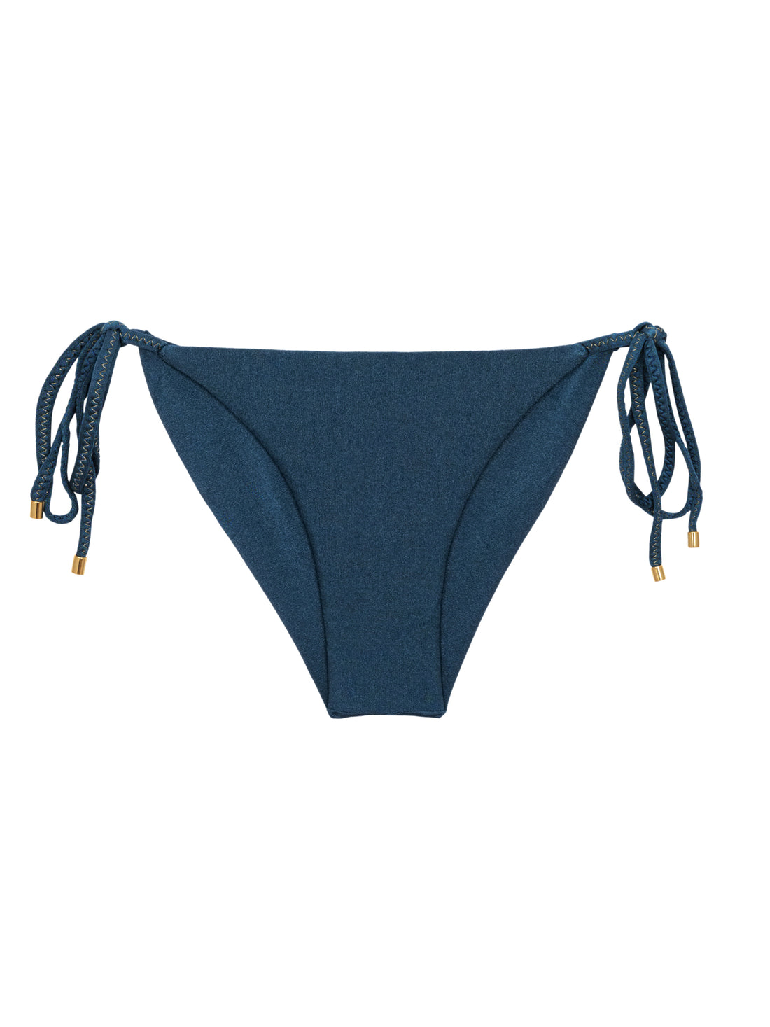Product Front: Rio De Sol Bottom Bottom Shimmer-Shark Cheeky-Tie-Gold