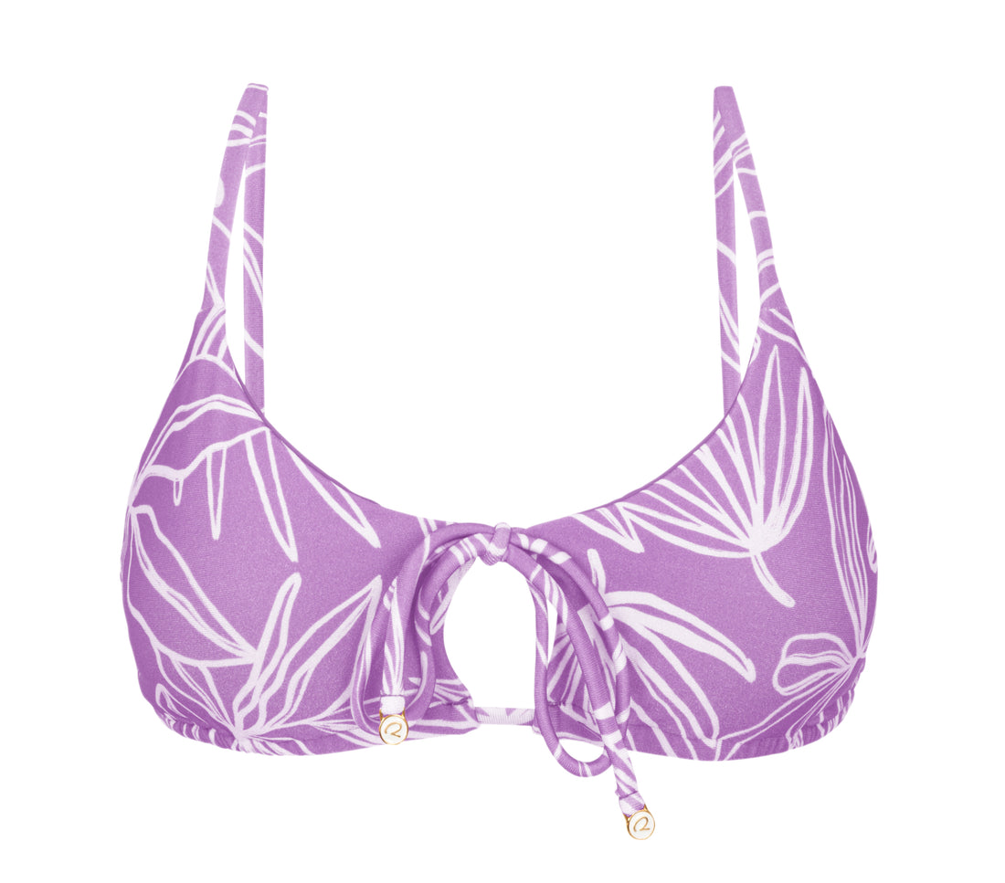 Product Front: Rio De Sol Top Top Trail-Purple Tank-Tie