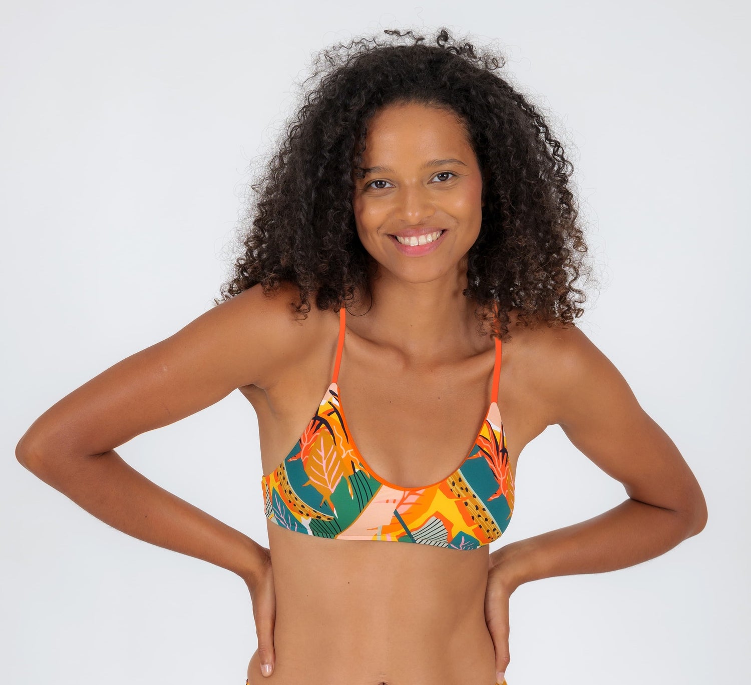 Image 08: Rio De Sol Top Top El-Arco Bralette-Orange