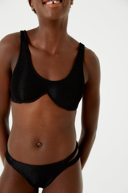 Image 06: Blueman Top Top Wavy Shine Preto