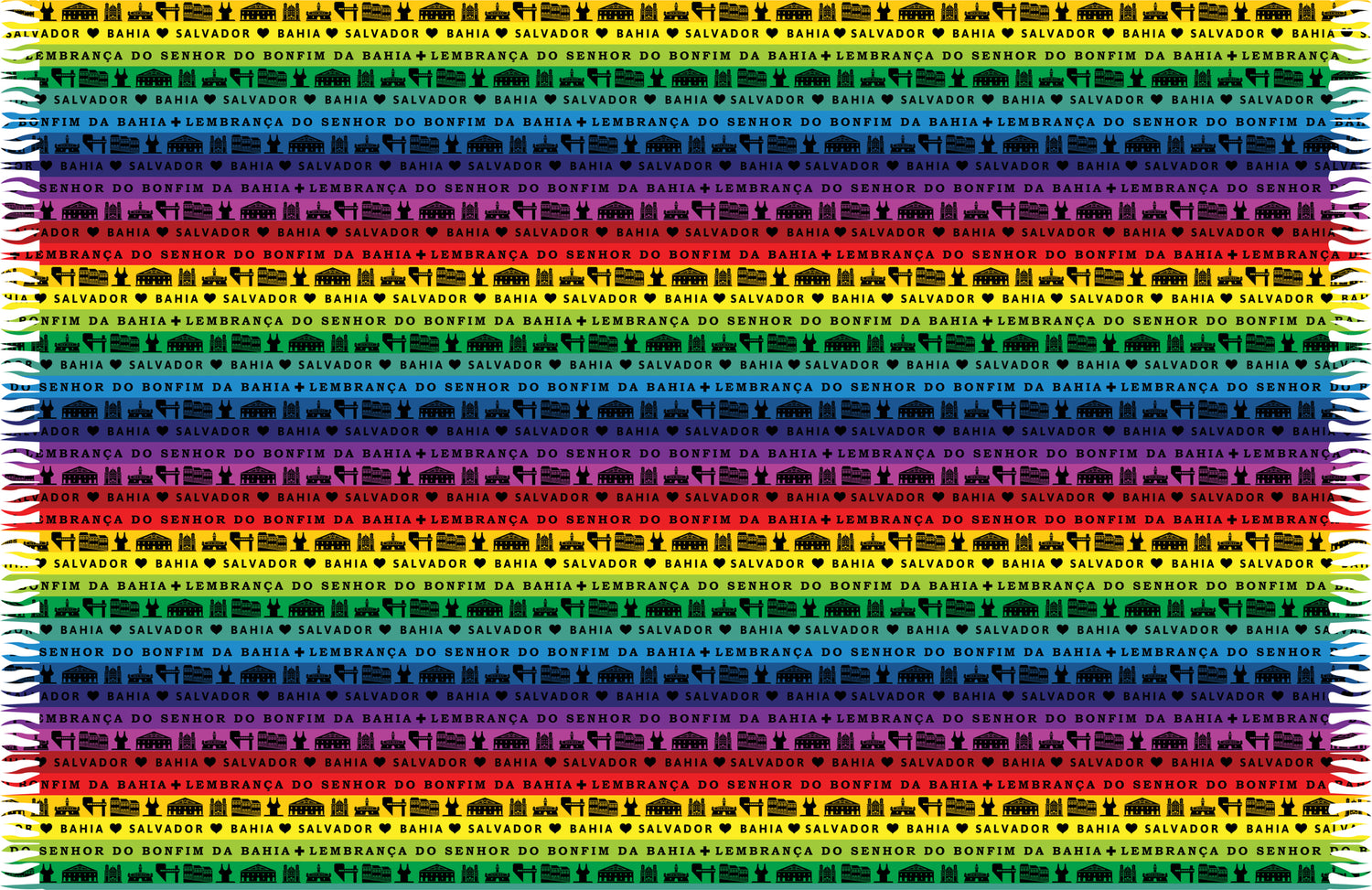 Product Front: Bali Blue Pareo Fitinha Salvador Rainbow