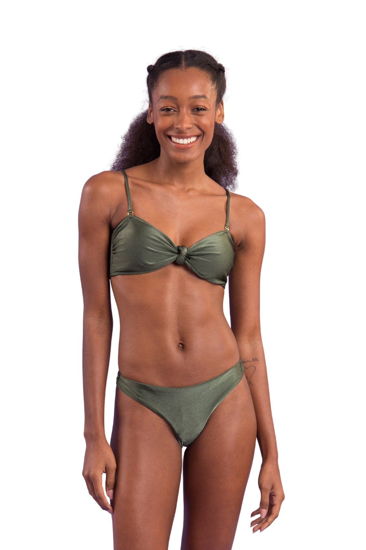 Model Front: Rio De Sol Set Set Croco Bandeau-Joy Essential