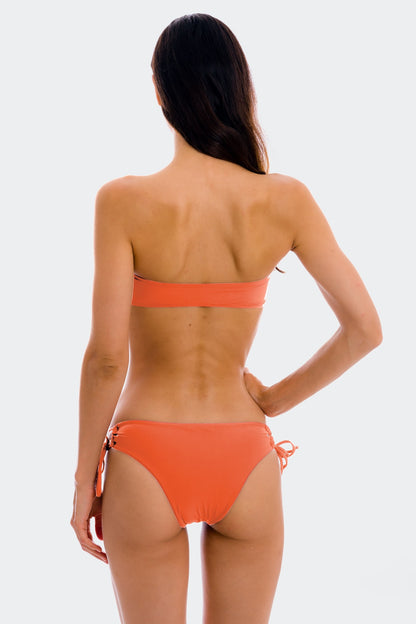 Model Back: Rio De Sol Top Top Light-Peach Bandeau-Reto