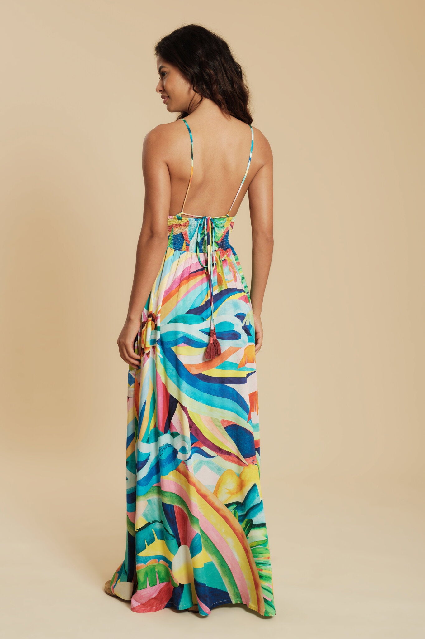 Model Back: Blueman Maxi Dresses Euforia Dress