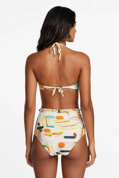 Model Back: La Playa Bikini Tops Top Hot Babado Paleta