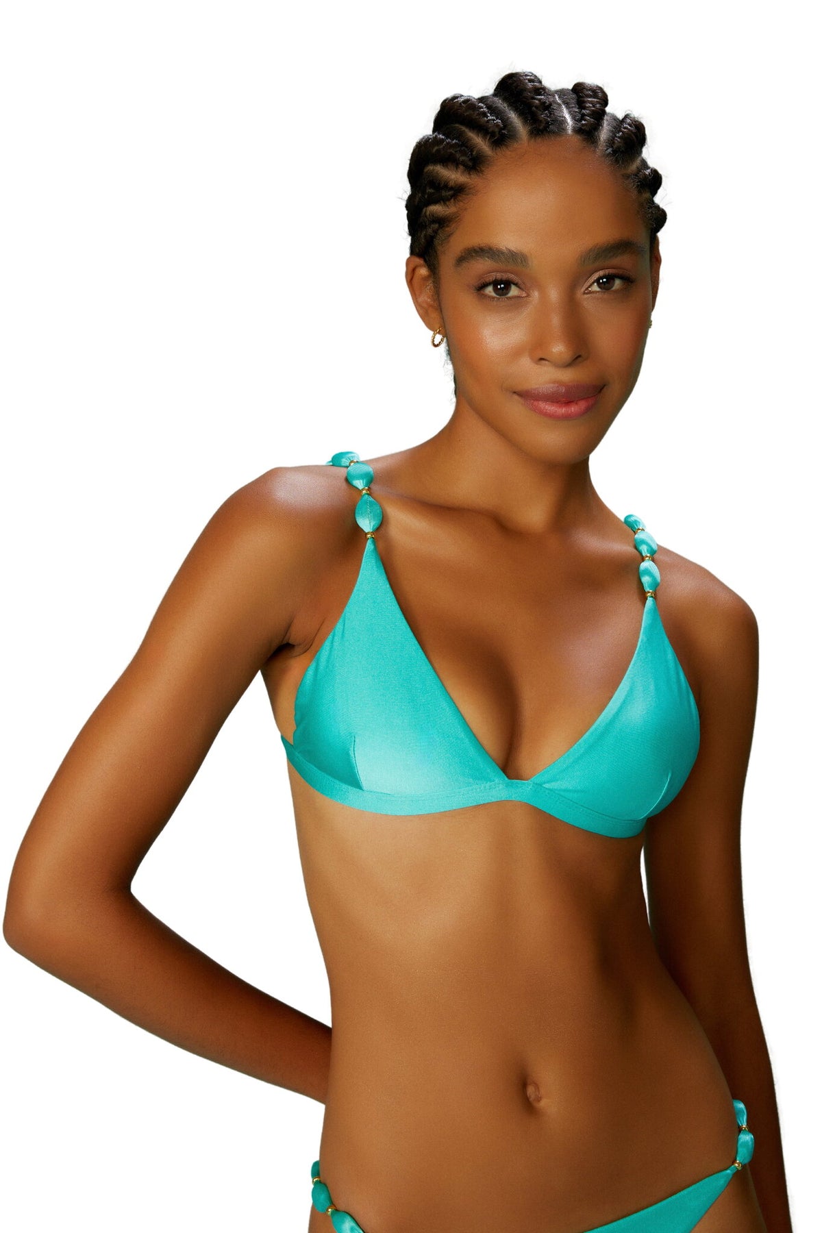 Image 05: Blueman Two Piece Swimwear Set Turquesa Drops