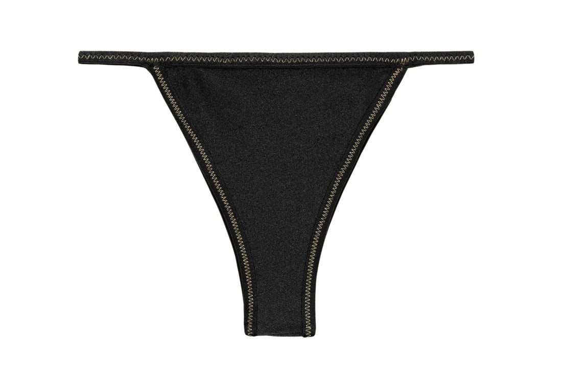Product Front: Rio De Sol Bikini Bottoms Bottom Shimmer-Black California