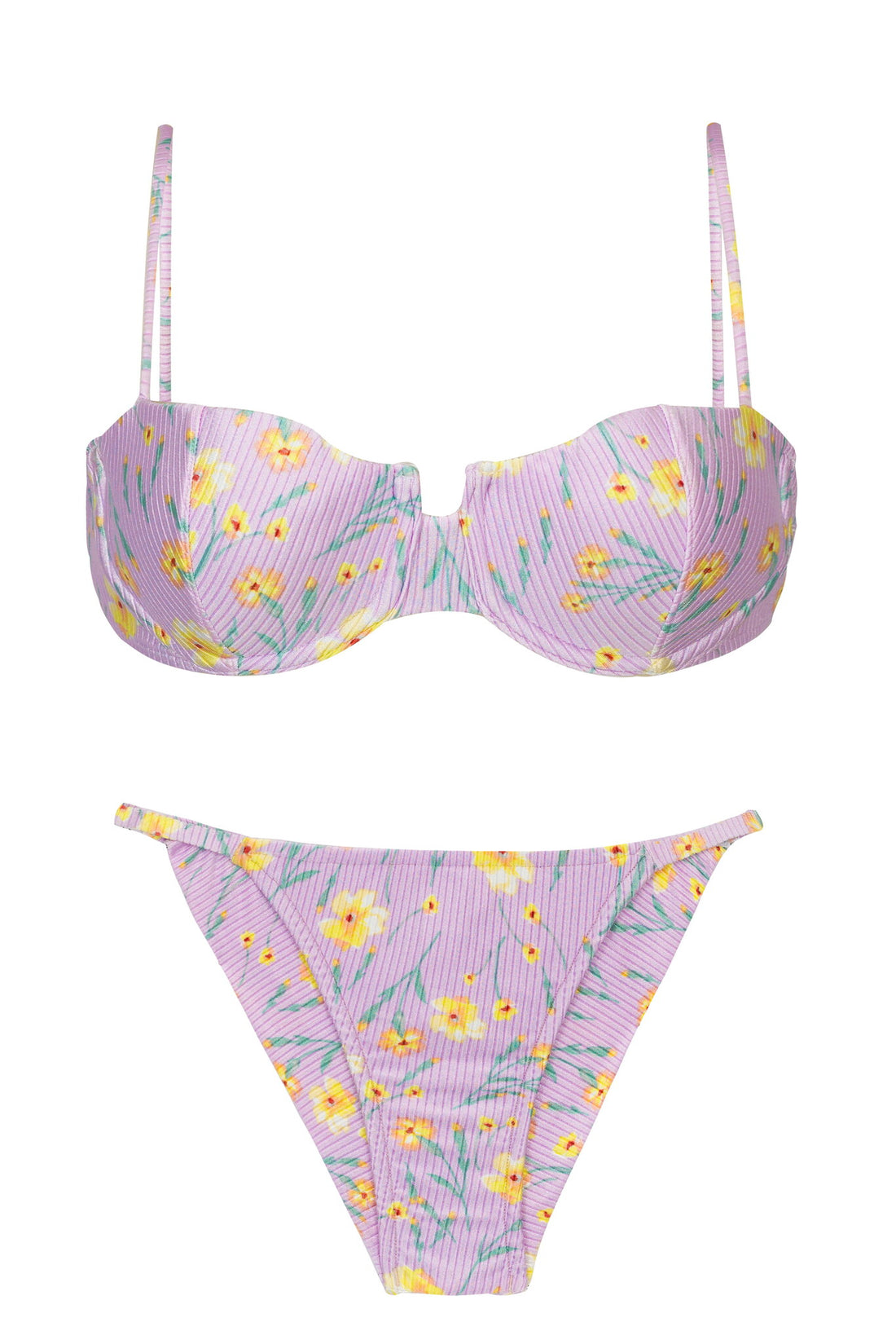 Product Front: Rio De Sol Two Piece Swimwear Set Canola Balconet Cheeky-Fixo