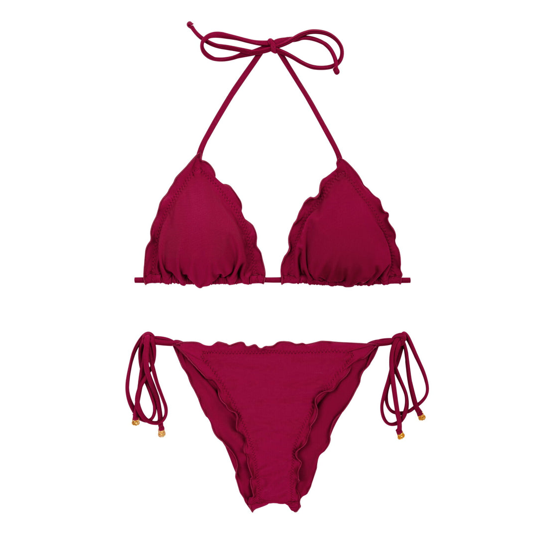 Product Front: Rio De Sol Two Piece Swimwear Set Touch-Carmim Frufru