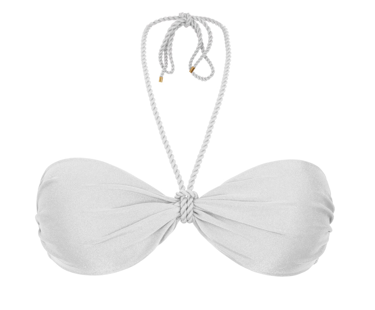 Product Front: Rio De Sol Bikini Tops Top Shimmer-White Twist