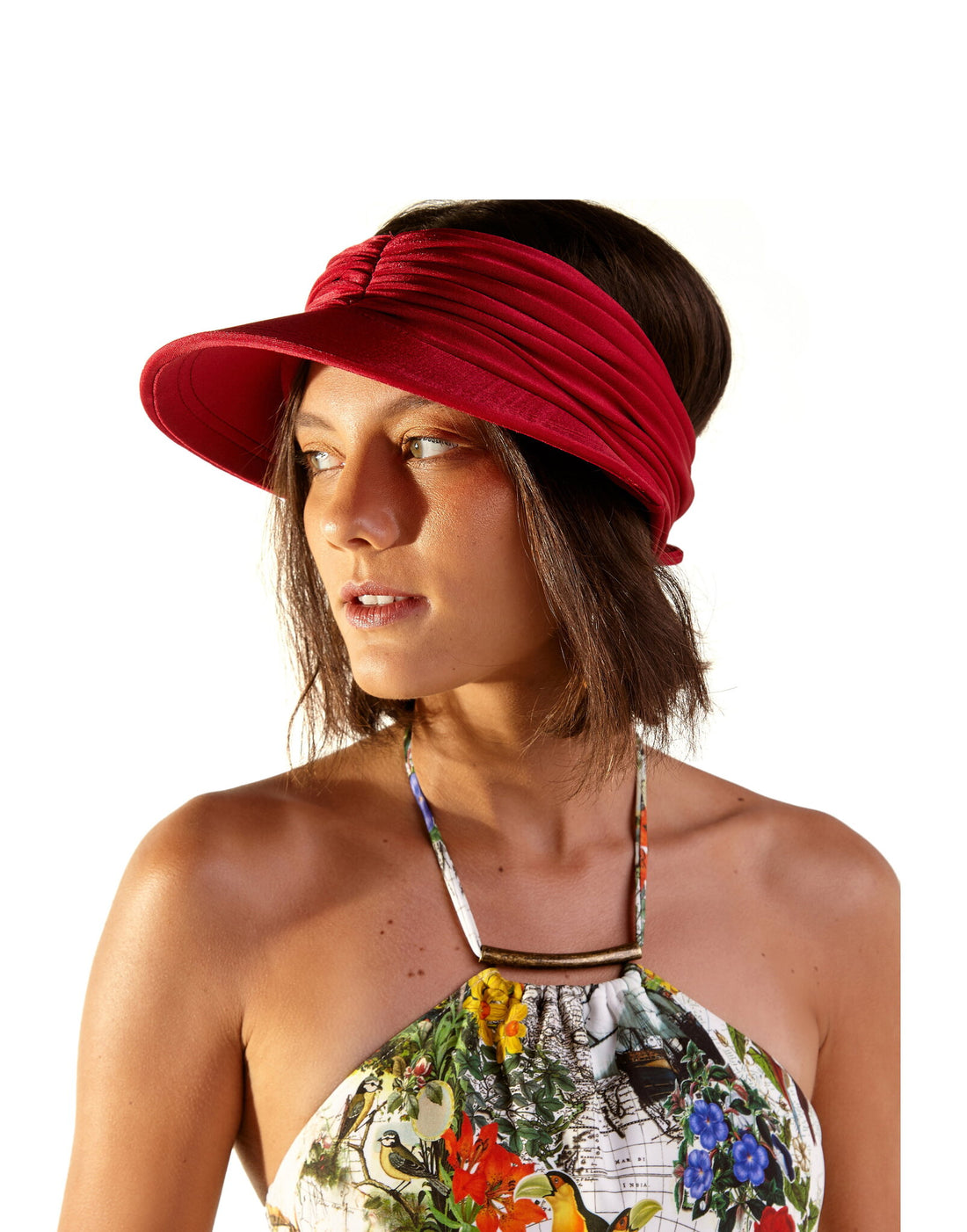Model Front: Blueman Visor Viseira Fuji Liso Vermelho