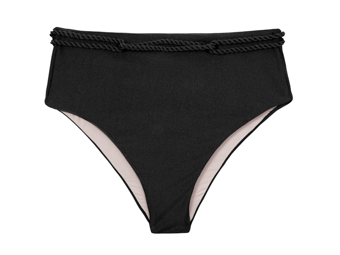 Product Front: Rio De Sol Bikini Bottoms Bottom Shimmer-Black Hotpants