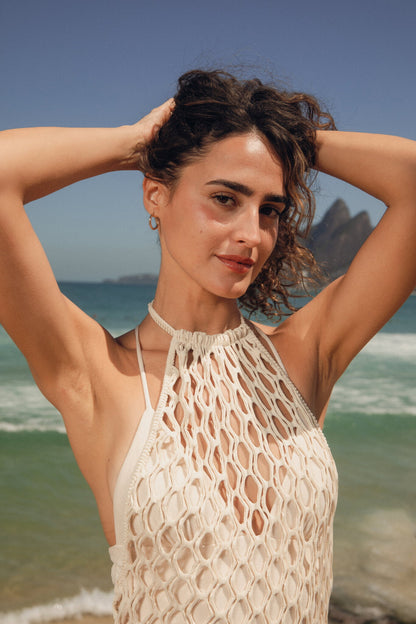 Image 13: Rio De Sol Midi Dresses Offwhite Serena Dress