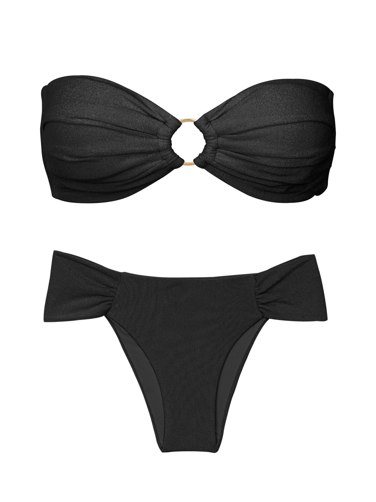 Product Front: Rio De Sol Two Piece Swimwear Set Malibu-Black Mavi Baobi